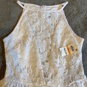 Lace white dress